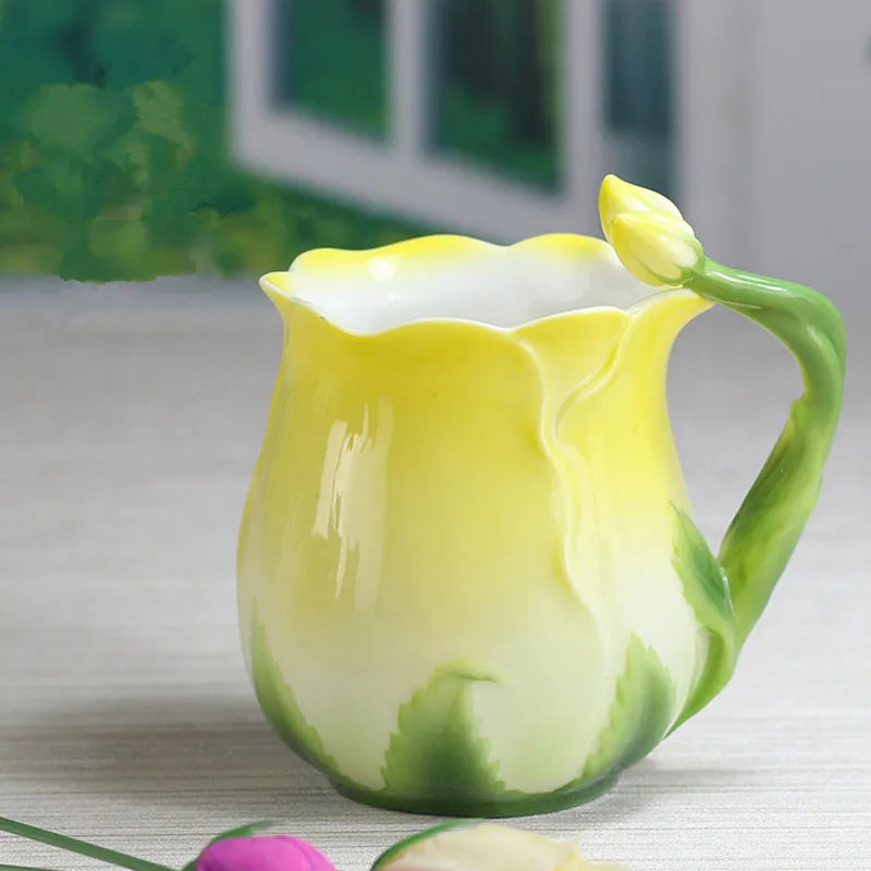 European Style Enamel Ceramic Coffee Mug