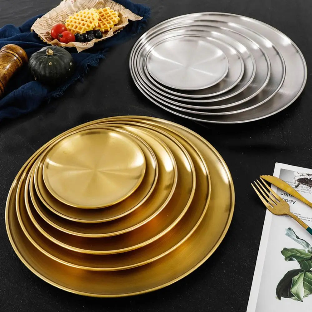 High Quality Stainless Steel Bone Spitting Dish Gold Silver