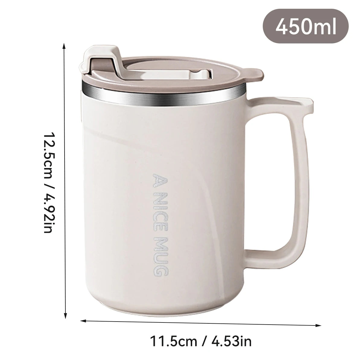 Double Wall Insulated Coffee Mug 304 Stainless Steel Milk Coffee Cup