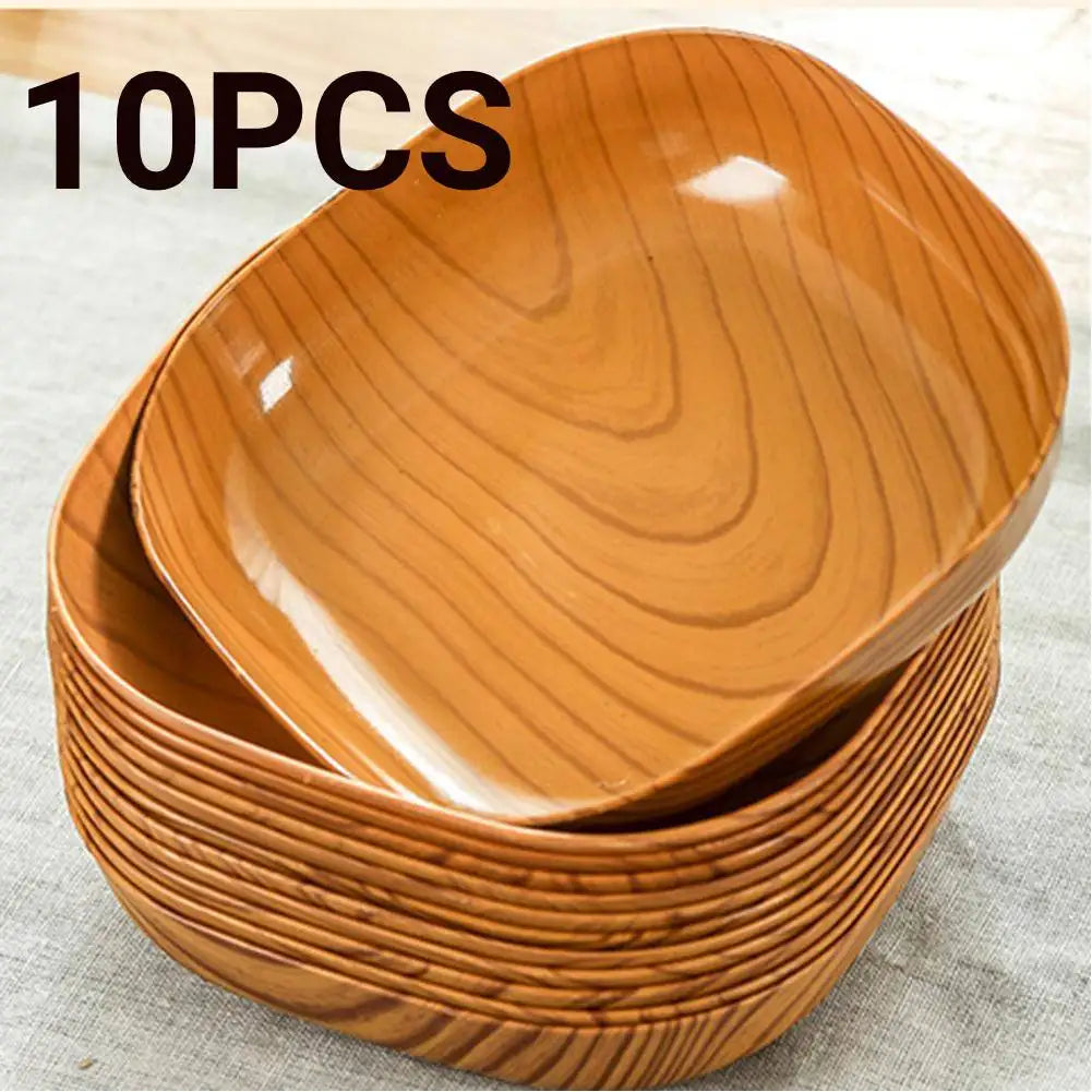 10PCS Japanese-style Plastic Dish Multifunctional