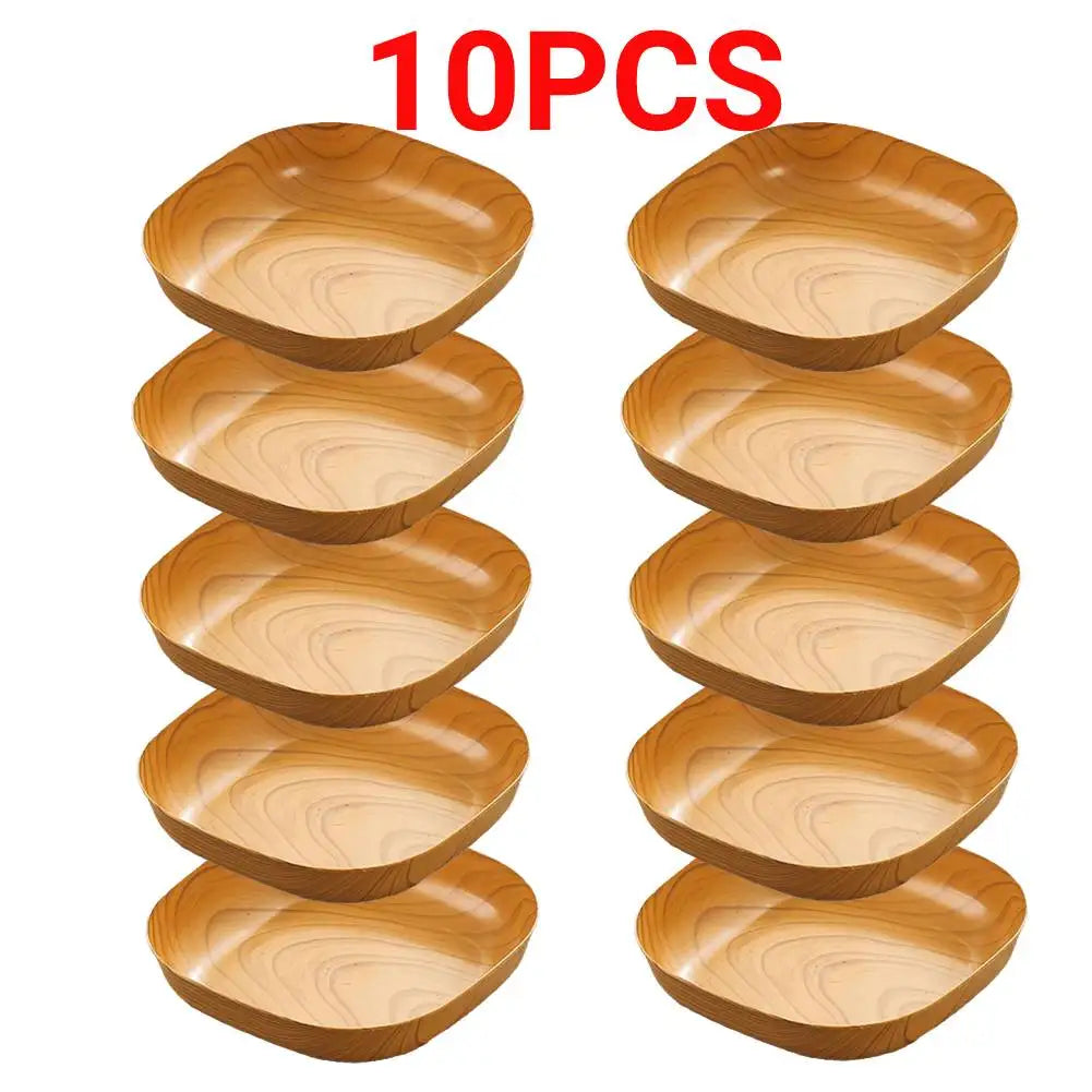 10PCS Japanese-style Plastic Dish Multifunctional
